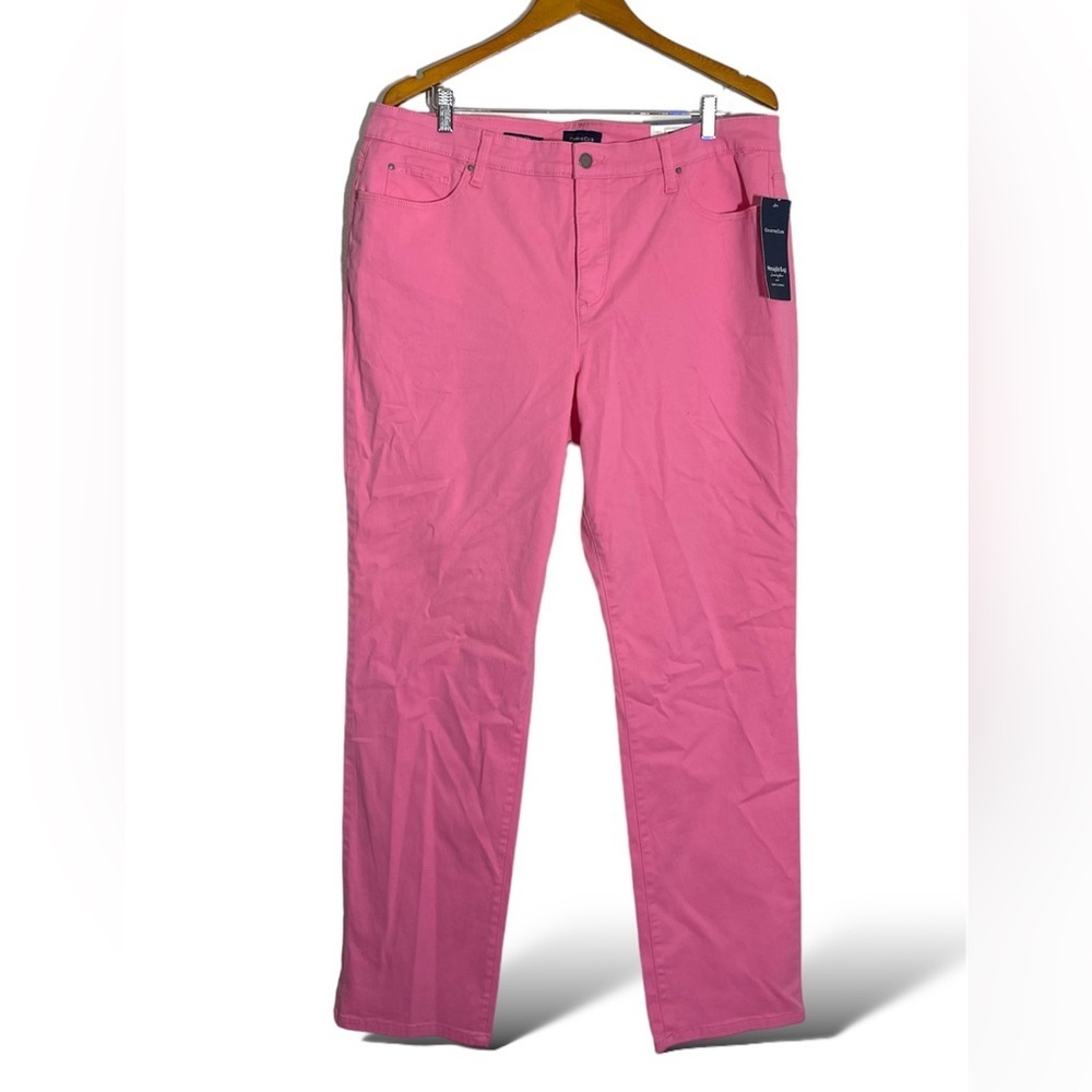 Charter Club Women's Pink Straight Leg Tummy Slimming Jeans Size 18​